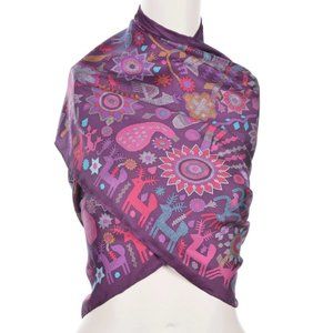 Pineda Covalin Silk Huichol Spirit Shawl - Mexico
